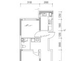 大禹卓学府_2室1厅1卫 建面61平米