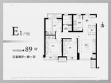 中海左岸源境_3室2厅1卫 建面89平米