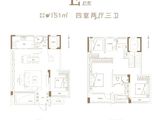 大华紫樾府_4室2厅3卫 建面151平米