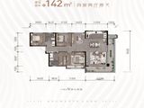 五矿香投澜悦溪岸_4室2厅2卫 建面142平米