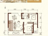 海雅缤纷城_2室2厅1卫 建面38平米